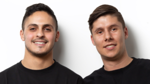 Manny Barbas and James Hachem, founders of skincare company Alya Skin